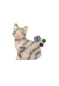 アナスイ　白猫と蝶々　ピンブローチ　猫　ネコ　ブローチ　ラグドール アナスイ 白猫と蝶々 ピンブローチ 猫 ネコ ブローチ ラグドール